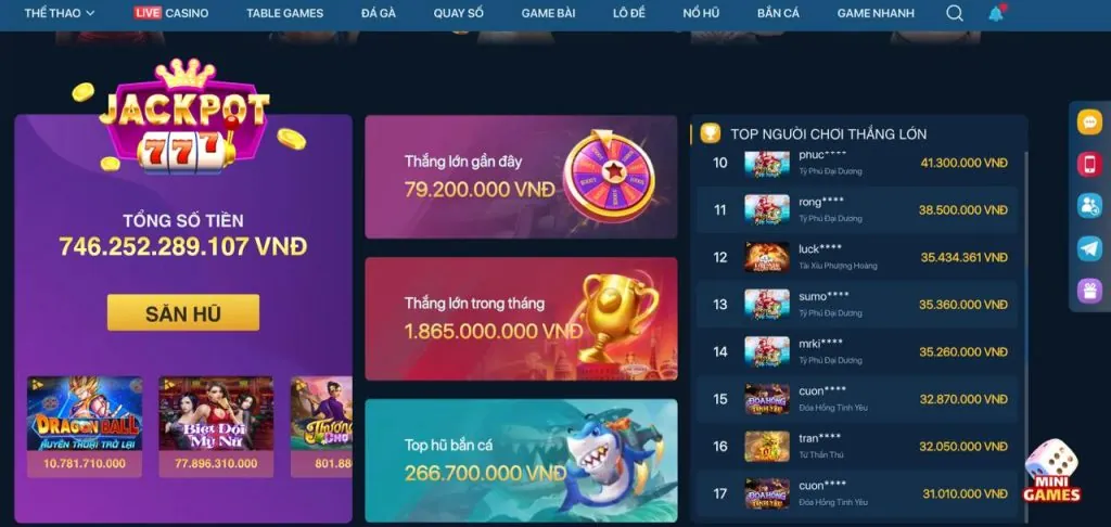Trải nghiệm game bắn cá trên ứng dụng di động 777x game